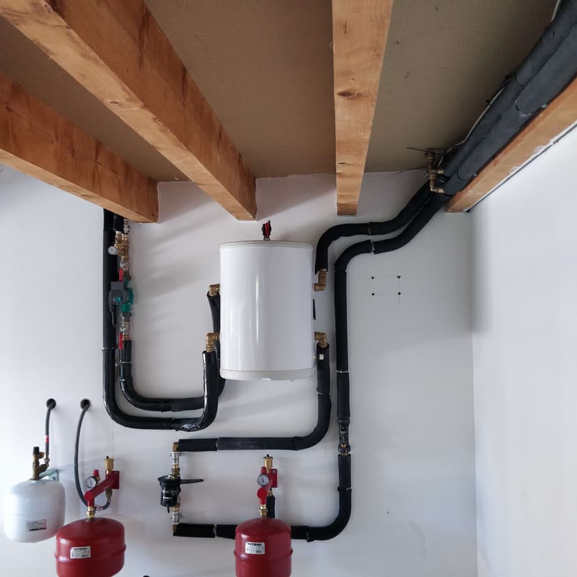 Installation d'un ballon tampon pour PAC