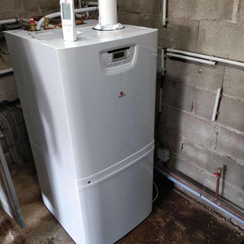 Raccordement d'une chaudière gaz sol