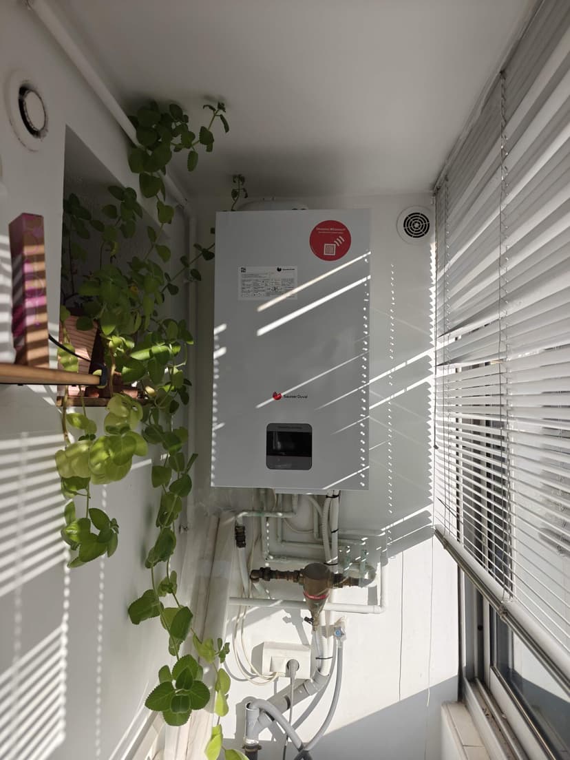 Installation d'une chaudière gaz murale à condensation