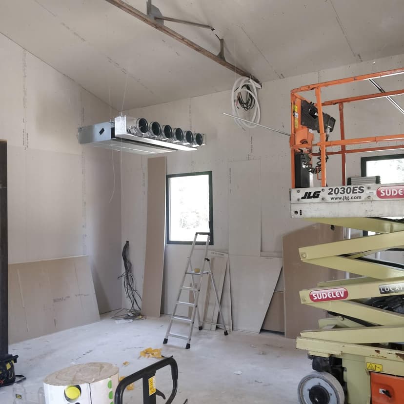 Installation d'un gainable pour climatisation