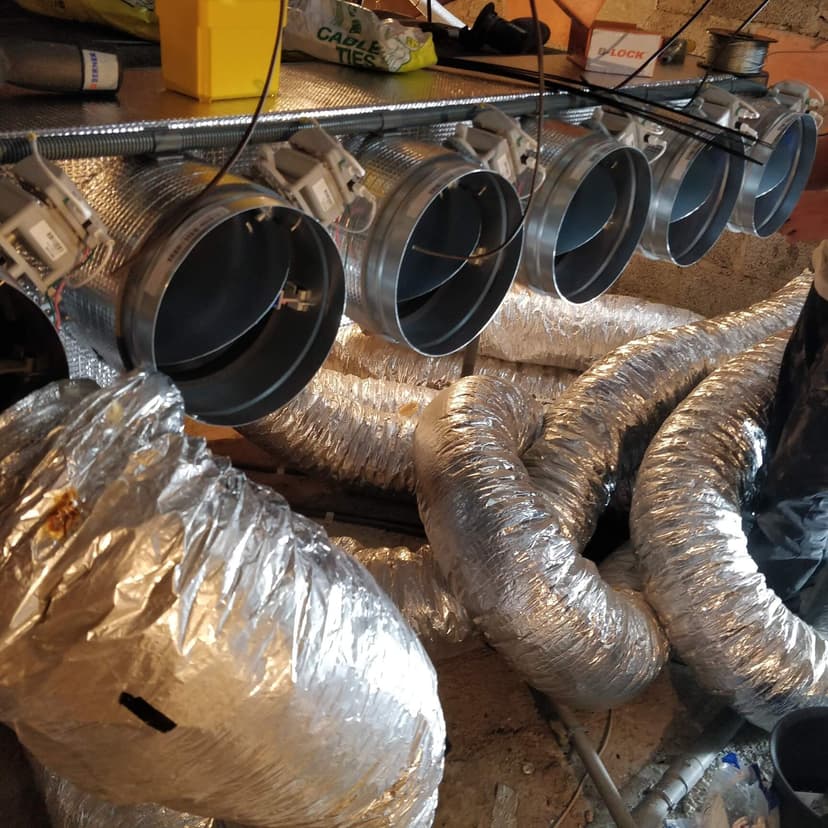 Installation d'un réseau gainable pour climatisation