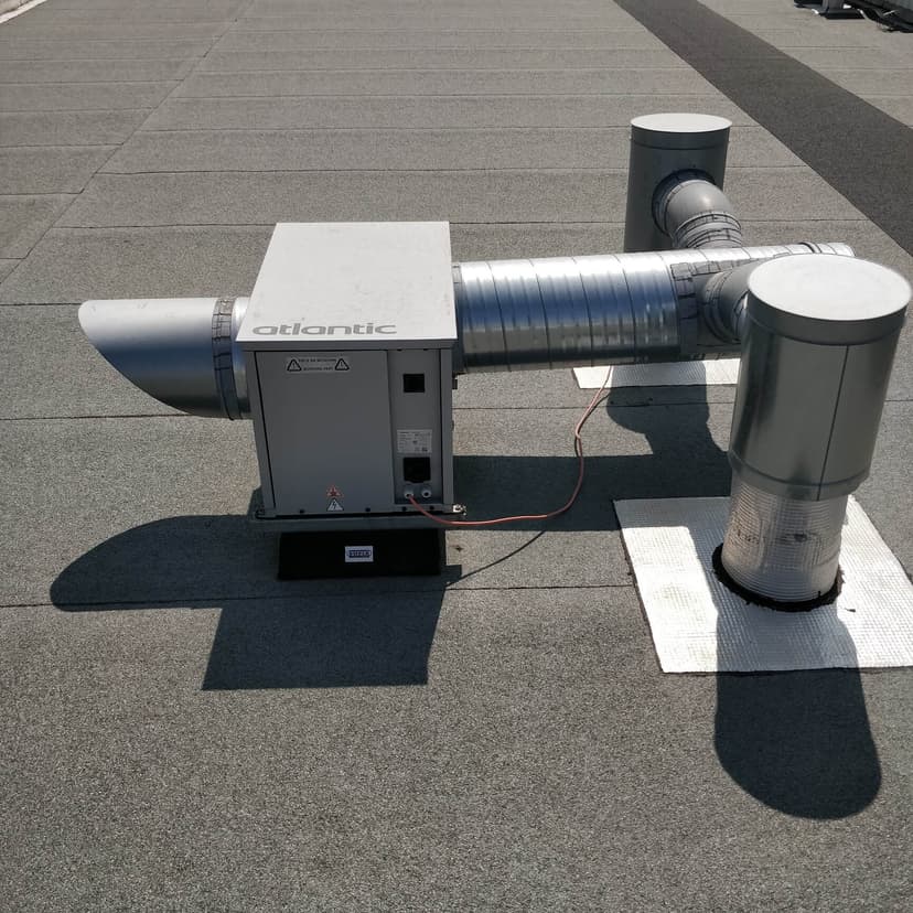 Sortie de ventilation VMC en toiture